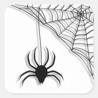 Spider Web Halloween Stickers