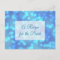 A Recipe For the Bride Wedding Recipe Card