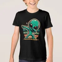 Funny Extraterrestrial Alien Dabbing Tri-Blend Shirt