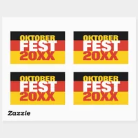 Oktoberfest Octoberfest German FlagSticker Rectangular Sticker