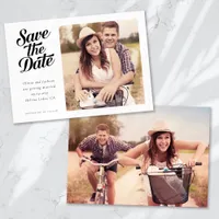 Simple Retro Typography Photo Save The Date