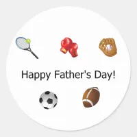 Happy Father's Day! Classic Round Sticker