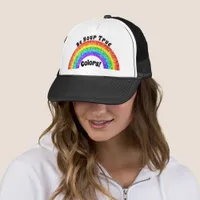 Rainbow Glitter Pride LGBT be your true colors  Trucker Hat