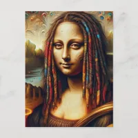 Mona Lisa Dreadlocks Postcard