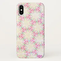 Sweet Pink Patterned All Over Unique iPhone Case