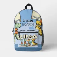 Dino-Themed Cool Vibes & Fun for 2024 Printed Backpack