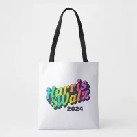 Harris & Walz Rainbow Tote Bag