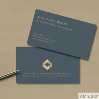 Simple Modern Luxury Gold Logo Business Card