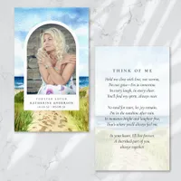 Forever Loved Beach Ocean Memorial Card