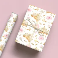 Princess Crown Wrapping Paper - Fairytale Birthday