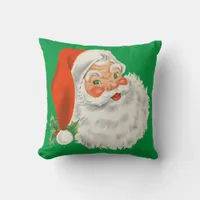 Retro Santa Throw Pillow