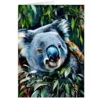 Koala Blank Inside Greeting Card