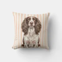 Thumbnail for English Springer Spaniel Watercolor Pillow