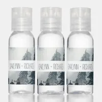 Watercolor Pine Forest Monogram Hand Sanitizer