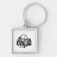 Till Death Do Us Part Classic – Spooky Skeleton Sl Keychain