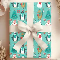 Jolly Holiday Friends  Wrapping Paper