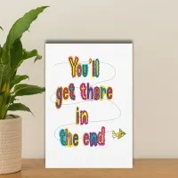 Good luck thinking of you bon voyage greeting card