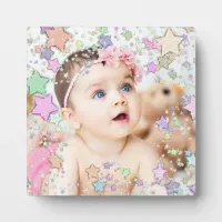 Baby Photo Star Surrounded Plaque