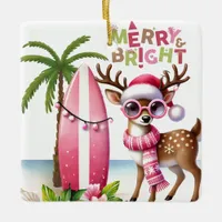 Merry & Bright Pink Tropical Ornament