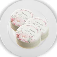 Bridal Shower pink florals love in bloom Chocolate Covered Oreo