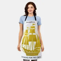 Sailing Ship Crew Nautical Chef Cooking Kitchen Apron