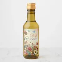 Personalized Cottage Core Wedding  Wine Label