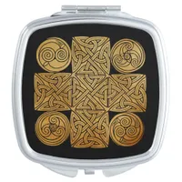 Celtic Knotwork Cross Compact Mirror