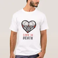 Aesthetic Valentines Till Death Do Us Part T-Shirt
