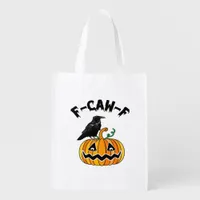 Funny Gothic Crow Humor F-Caw-F Essential Grocery Bag