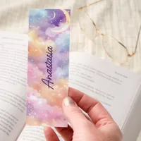 Pastel Moon Dreamy Sky Design Bookmarks