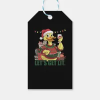 Christmas Duck, Let's Get Lit  Gift Tags