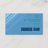 Simple Blue Diagonal Stripes Business Card