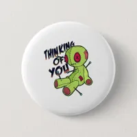 Voodoo Doll Thinking of You Button