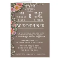 Elegant Floral Wedding Invitation Sets