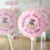 Baby Shower Pink Dance Mom Balloon