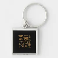 Frog Mushroom Moth Vintage Lover Goblincore Keychain