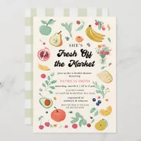 She is off the Market Farmers Market Bridal Shower Invitation