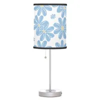 Blue Floral Pattern - Table Lamp