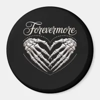 More Skeleton Hands Heart Gothic Halloween Magnet