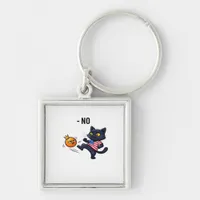 Funny Political Meme No Cat Keychain