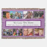 Personalized Family Photos  Throw Blanket