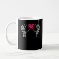 Skeleton Hands Heart Cute Coffee Mug