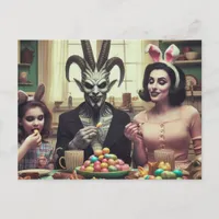 Baphomet Dark Easter Horror Postcard