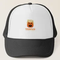 Halloween Trumpkin Funny – Spooky Parody Slogan Trucker Hat