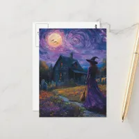 Witch in the Night Postcard