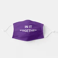 In It Together Purple Cloth Face Mask