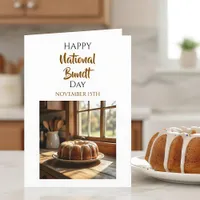 Happy National  Bundt | Day | Nov 15th Card