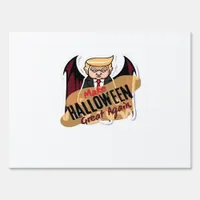 As Vampire - Make Halloween Great Again. Classic Sign