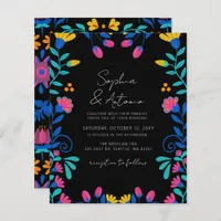 Budget Vibrant Mexican Floral Fiesta Wedding