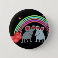 Mice in Love Valentines Pinback Button